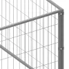 Ezüstszínű acél kutyakennel 32 m²