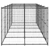 Kültéri acél kutyakennel 12,1 m²