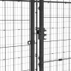 Kültéri acél kutyakennel tetővel 21,78 m²