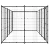 Kültéri acél kutyakennel 12,1 m²