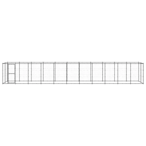 Kültéri acél kutyakennel 26,62 m²