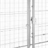 Kültéri horganyozott acél kutyakennel tetővel 12,1 m²