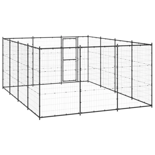 Kültéri acél kutyakennel 14,52 m²