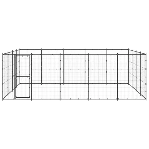 Kültéri acél kutyakennel 24,2 m²