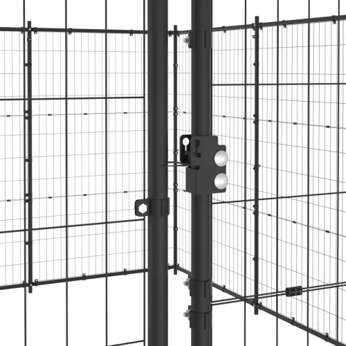 Kültéri acél kutyakennel 24,2 m²