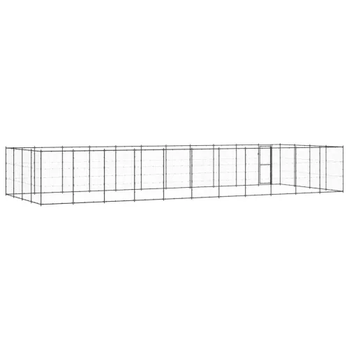 Kültéri acél kutyakennel 53,24 m²
