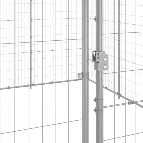 Kültéri horganyozott acél kutyakennel 33,88 m²