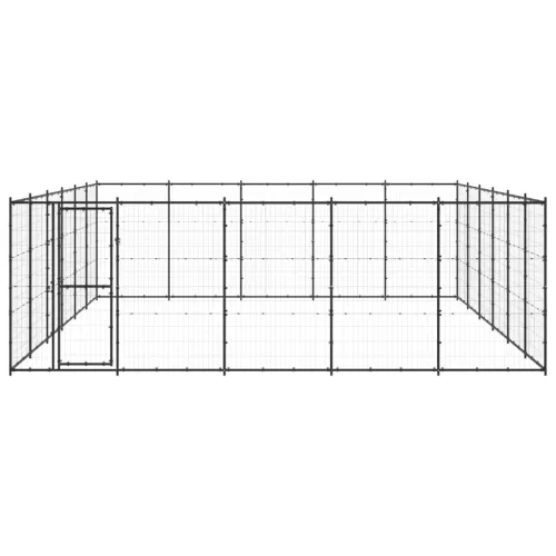 Kültéri acél kutyakennel 36,3 m²