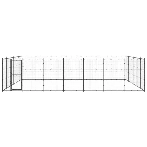 Kültéri acél kutyakennel 50,82 m²