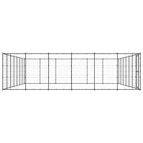 Kültéri acél kutyakennel 50,82 m²