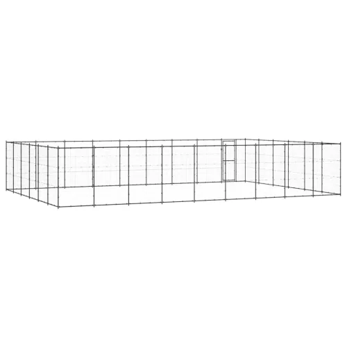 Kültéri acél kutyakennel 65,34 m²