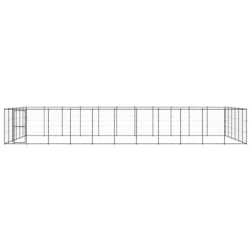 Kültéri acél kutyakennel 79,86 m²