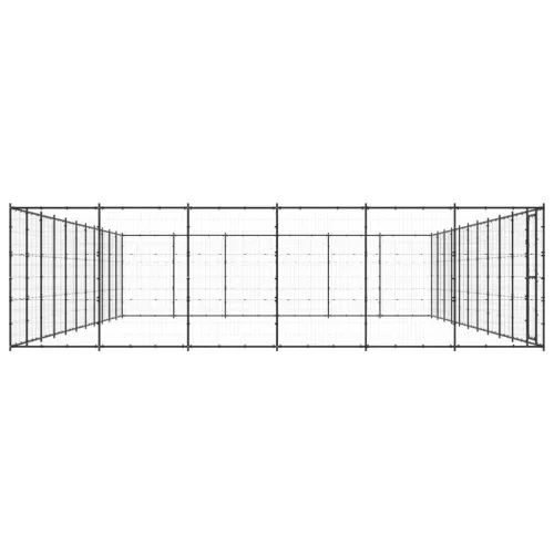 Kültéri acél kutyakennel 79,86 m²