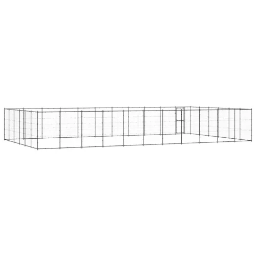 Kültéri acél kutyakennel 79,86 m²