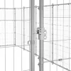 Kültéri horganyozott acél kutyakennel 50,82 m²