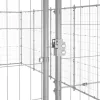 Kültéri horganyozott acél kutyakennel 65,34 m²
