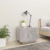 Betonszürke forgácslap éjjeliszekrény 100 x 35 x 40 cm