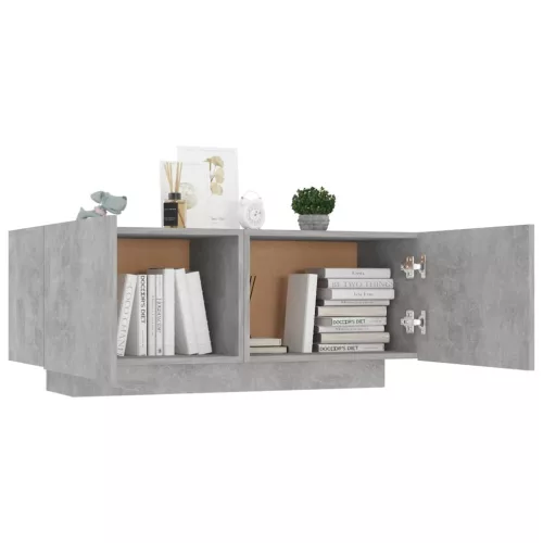 Betonszürke forgácslap éjjeliszekrény 100 x 35 x 40 cm
