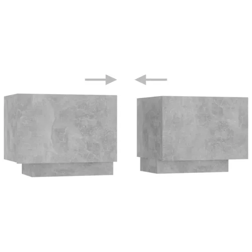 Betonszürke forgácslap éjjeliszekrény 100 x 35 x 40 cm