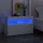 Fehér éjjeliszekrény LED-lámpákkal 60x35x40 cm szerelt fa