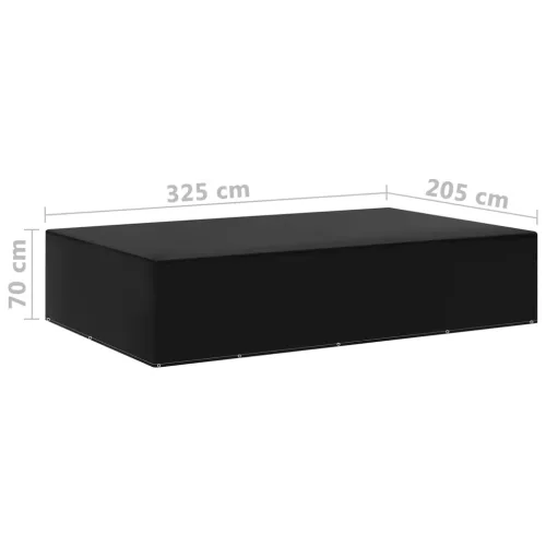2 db kerti bútor huzat 12 fűzőlyukkal 325 x 205 x 70 cm