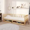 Tömör fenyőfa dívány fiókokkal 90 x 200 cm