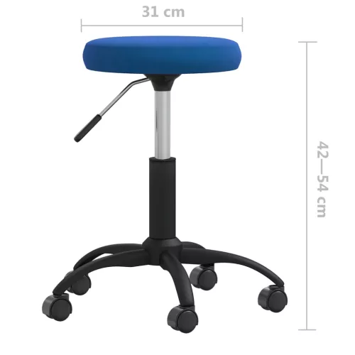 Kék bársony étkezőszék
