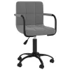 Sötétszürke bársony forgó étkezőszék