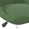 6 db sötétzöld bársony étkezőszék