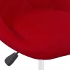 6 db bordó bársony forgó étkezőszék