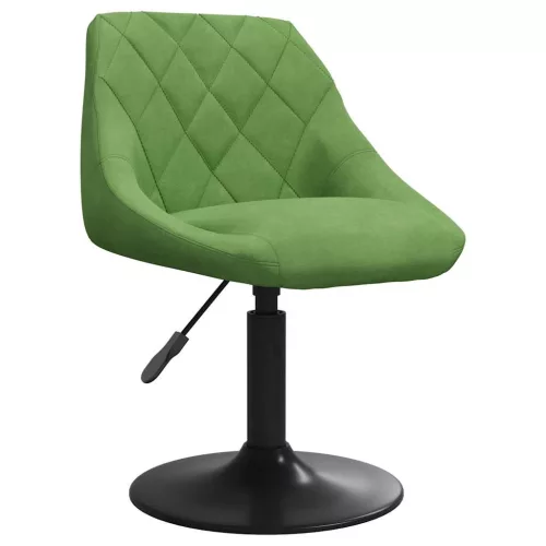 6 db világoszöld bársony forgó étkezőszék