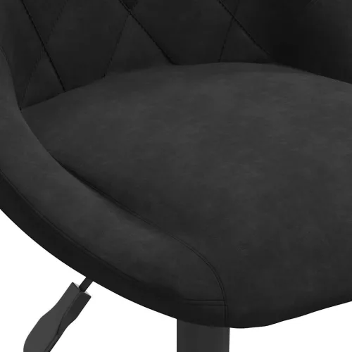 Fekete bársony étkezőszék