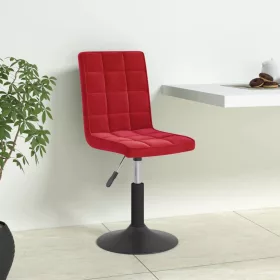 6 db bordó bársony forgó étkezőszék