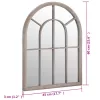 Homokszínű tükör beltéri használatra 60 x 45 cm