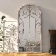 Homokszínű vas tükör beltéri használatra 100 x 45 cm