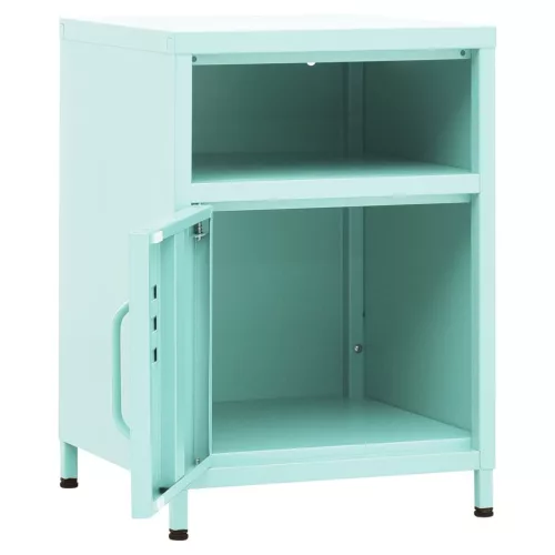 2 db menta acél éjjeliszekrény 35 x 35 x 51 cm