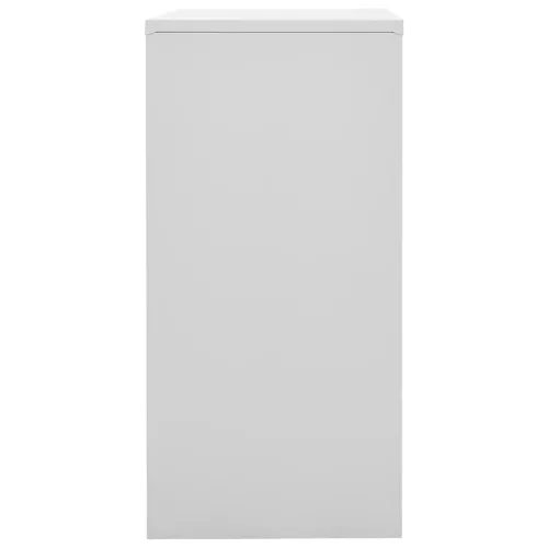2 db világosszürke-piros acél zárható szekrény 90x45x92,5 cm