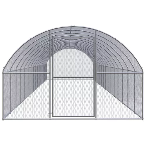 Kültéri horganyzott acél tyúkól 3 x16 x 2 m