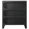2 db szürke fém és MDF tárolószekrény 72 x 36 x 82 cm