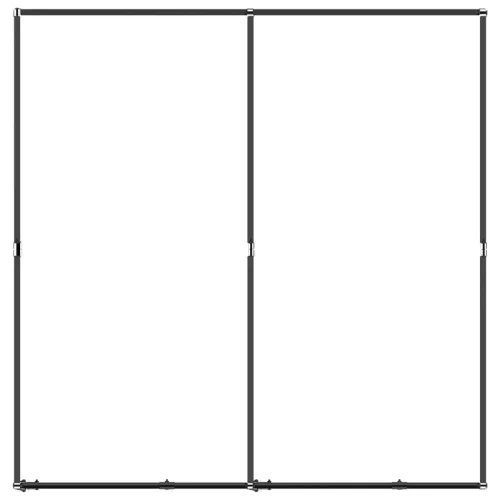 Acél kültéri kutyakennel 3,69 m²
