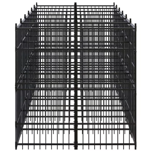 Acél kültéri kutyakennel 11,06 m²