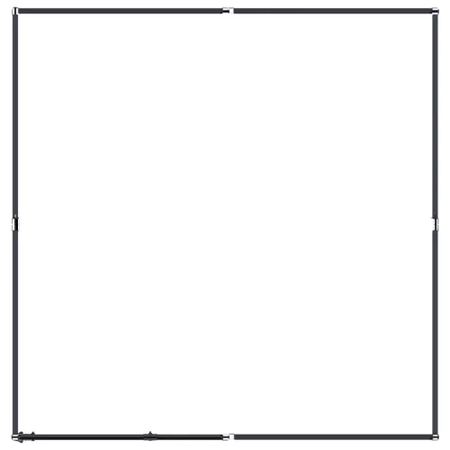 Acél kültéri kutyakennel 3,69 m²
