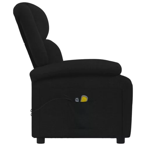 Fekete szövet elektromos masszázsfotel