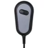 Világosszürke szövet elektromos masszázsfotel