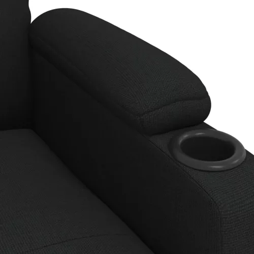 Fekete szövet elektromos dönthető fotel