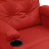 Bordó műbőr elektromos dönthető fotel