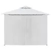 Fehér pavilon függönyökkel 600 x 298 x 270 cm 180 g/m²