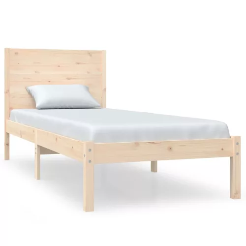 Tömör fenyőfa ágy matrac nélkül 90 x 200 cm