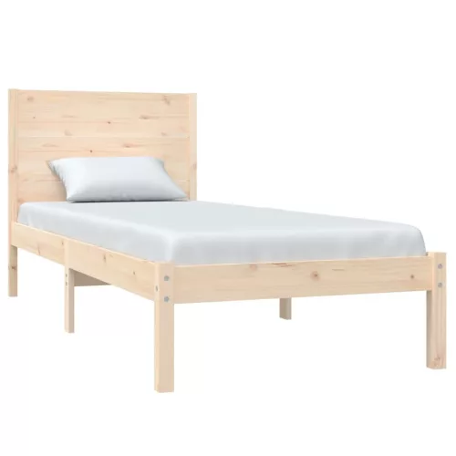 Tömör fenyőfa ágy matrac nélkül 90 x 200 cm