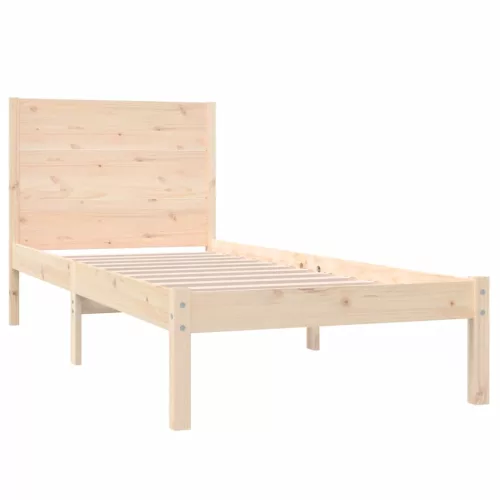 Tömör fenyőfa ágy matrac nélkül 90 x 200 cm